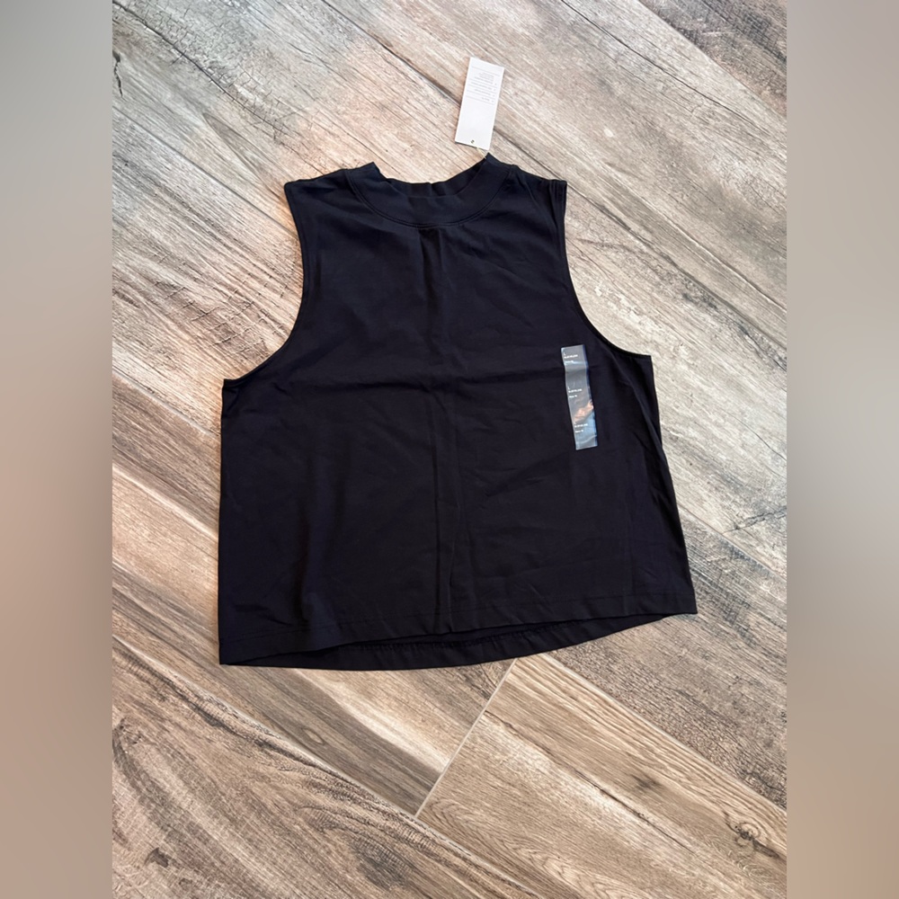 All In Motion Womens Tank Top Black Size Large NWT Boxy fit LightweighT #173